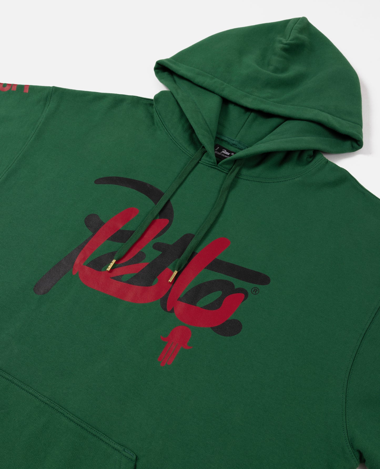 Patta x Andy Wahloo Script Logo Boxy Hooded Sweater (Eden)